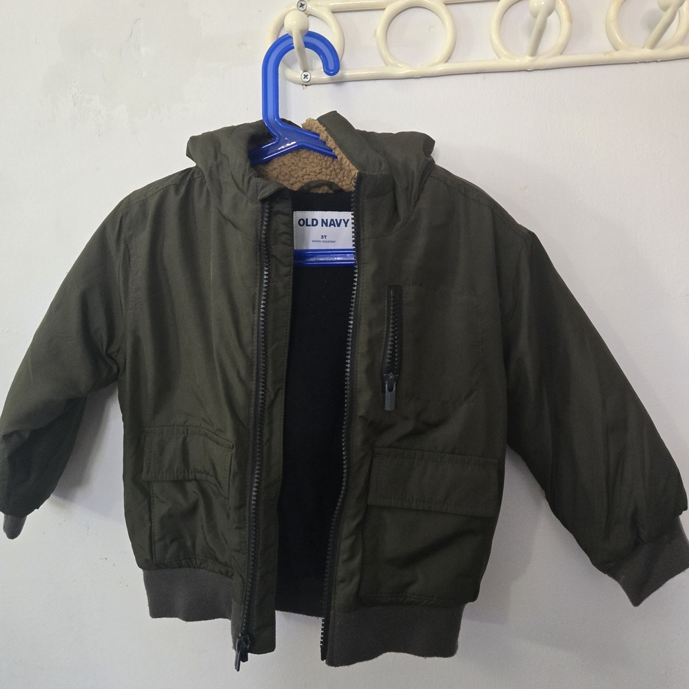 Old Navy Kids Dark Green Puffer Jacket